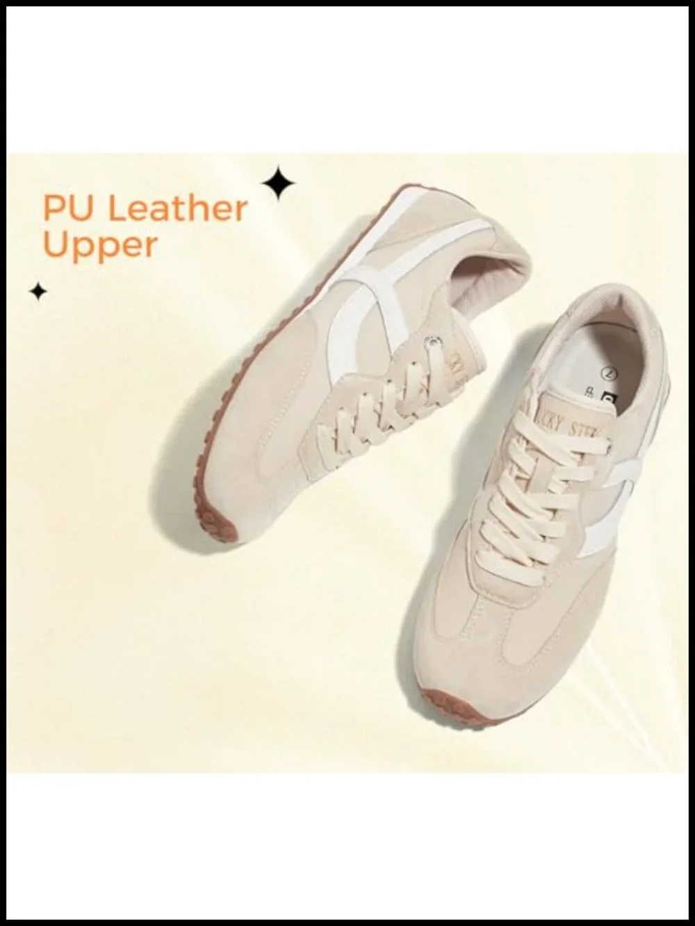 Women's Retro Fashion Sneakers - PU Leather & Suede - Non Slip Cushion Walking